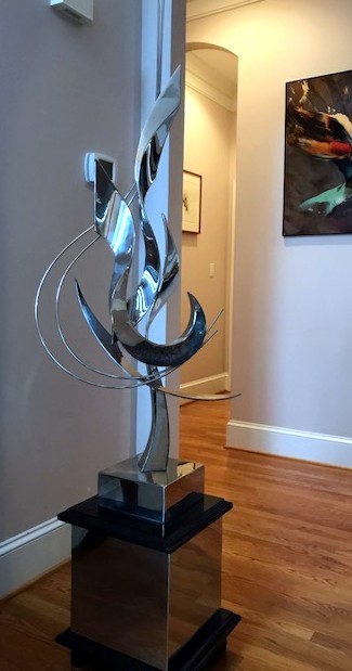 Leonardo Nierman - Sculpture Stainless Steel